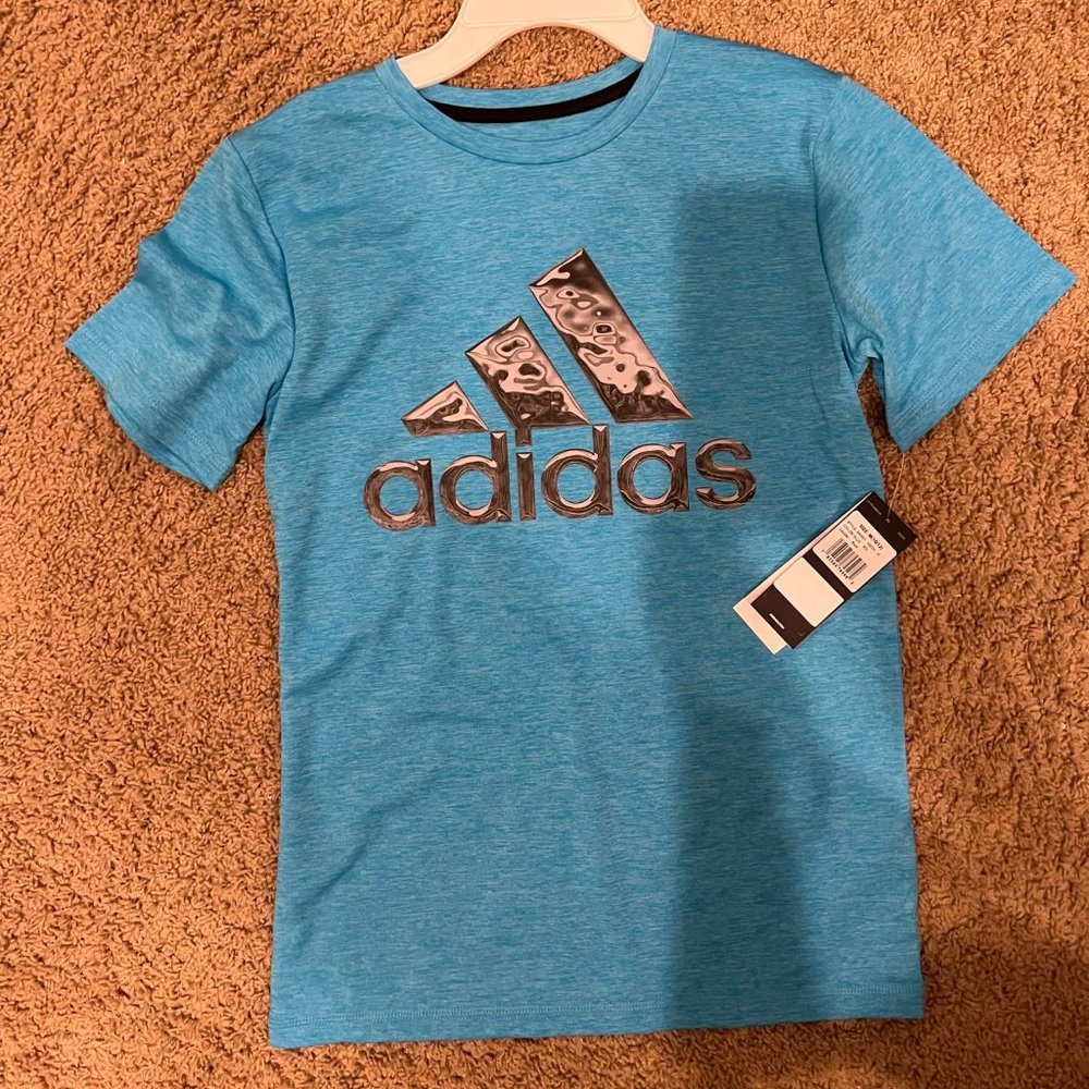 NWT Adidas dri-fit light blue - Boys M(10-12)